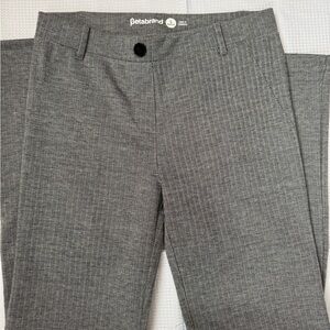 Betabrand Classic Gray Patterned Trousers